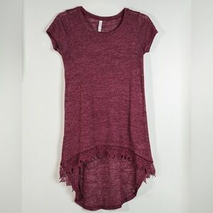 Xhilaration Burgundy Knit Tee